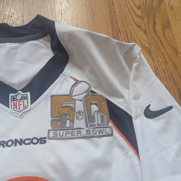 Nike MCMANUS  Super Bowl 50 Broncos Jersey MENS MEDIUM MED M STITCHED LKNEW - Picture 1 of 5